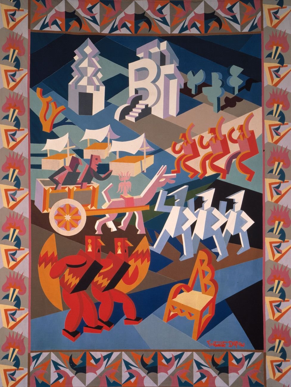 Fortunato Depero, Festa della sedia, 1927