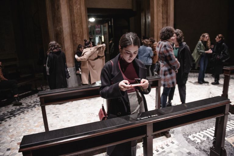 Gaia De Megni, San Carlo, 2019, performance at San Carlo al Lazzaretto, Milano. Opening. Courtesy Andrea Balza