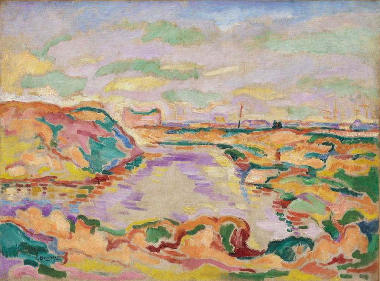 Georges Braque, Paysage près d’Anvers, 1906. Solomon R. Guggenheim Museum, New York. Thannhauser Collection, Donazione Justin K. Thannhauser