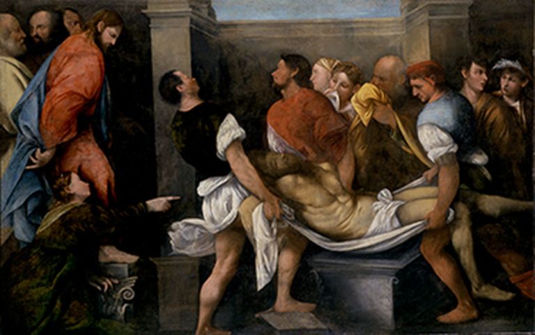 Giovanni Antonio de’ Sacchis detto il Pordenone, Resurrezione di Lazzaro, 1513 14. Praga, Museo del Castello