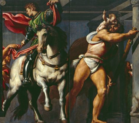 Giovanni Antonio de' Sacchis detto il Pordenone, San Martino e San Cristoforo, 1528-29, Venezia, Scuola Grande Arciconfraternita di San Rocco