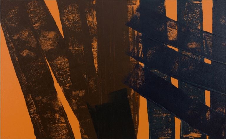 Hans Hartung, T1975 E47, 1975. Courtesy Mazzoleni, London Torino