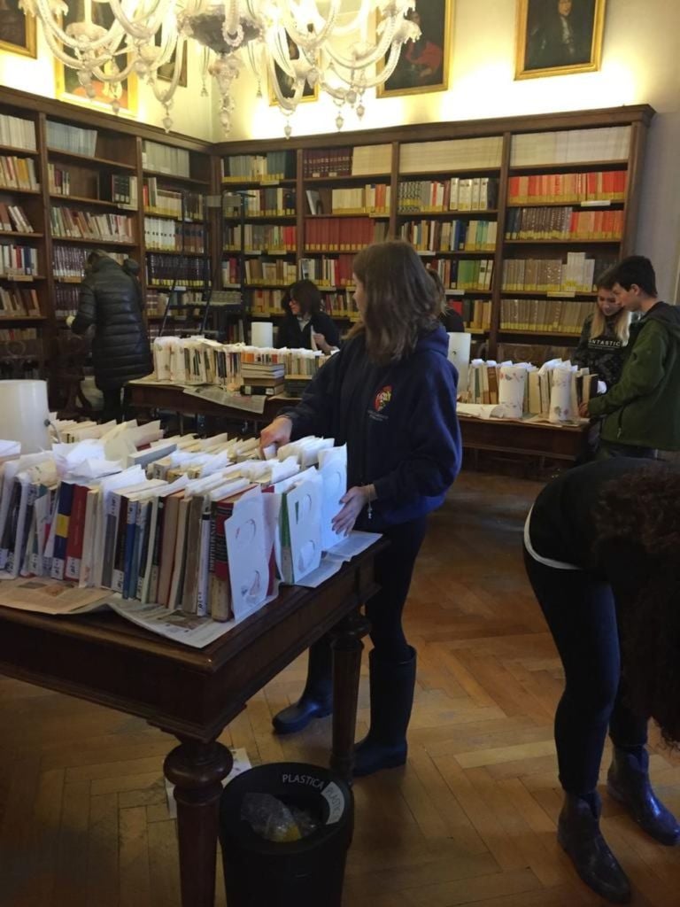 I volontari del liceo Foscarini alla Fondazione Querini Stampalia, Venezia 2019, courtesy la Fondazione