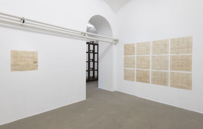Ibrahim Mahama. Living Grains. Exhibition view at Fondazione Giuliani, Roma 2019. Photo Giorgio Benni