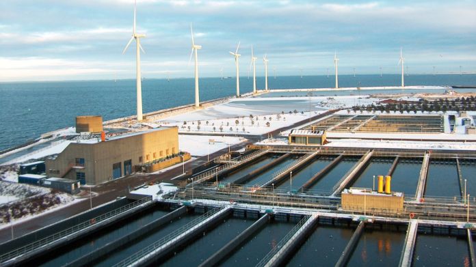 Il sistema di gestione delle acque refluee a Lynetten, nei pressi di Copenhagen. Courtesy Ramboll Group, 2010 Il sistema di gestione delle acque refluee a Lynetten, nei pressi di Copenhagen. Courtesy Ramboll Group, 2010