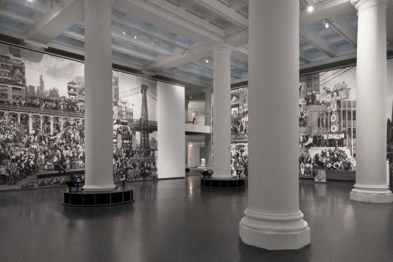 JR. Chronicles Exhibition view at Brooklyn Museum, New York City 2019. Image courtesy Brooklyn Museum, photo Jonathan Dorado