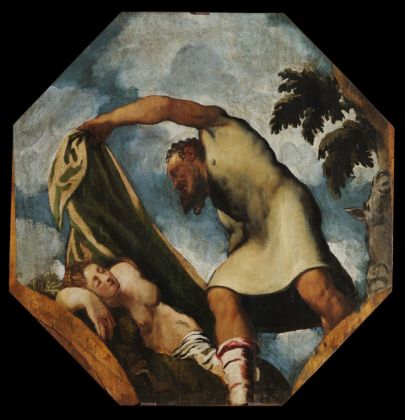 Jacopo Robusti detto il Tintoretto, Priapo che insidia Lotide addormentata, 1542 ca. Modena, Gallerie Estensi