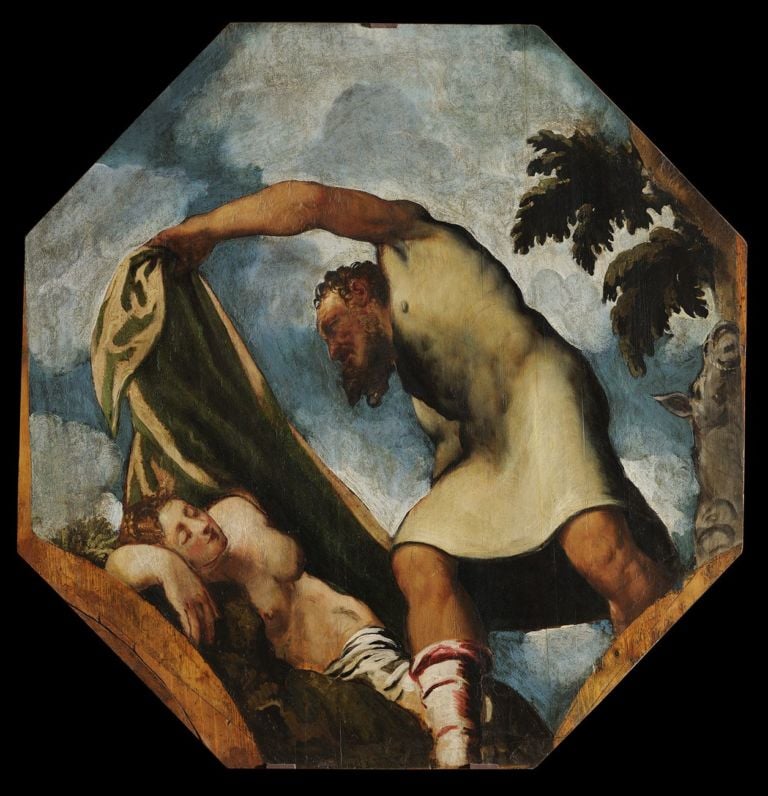 Jacopo Robusti detto il Tintoretto, Priapo che insidia Lotide addormentata, 1542 ca. Modena, Gallerie Estensi