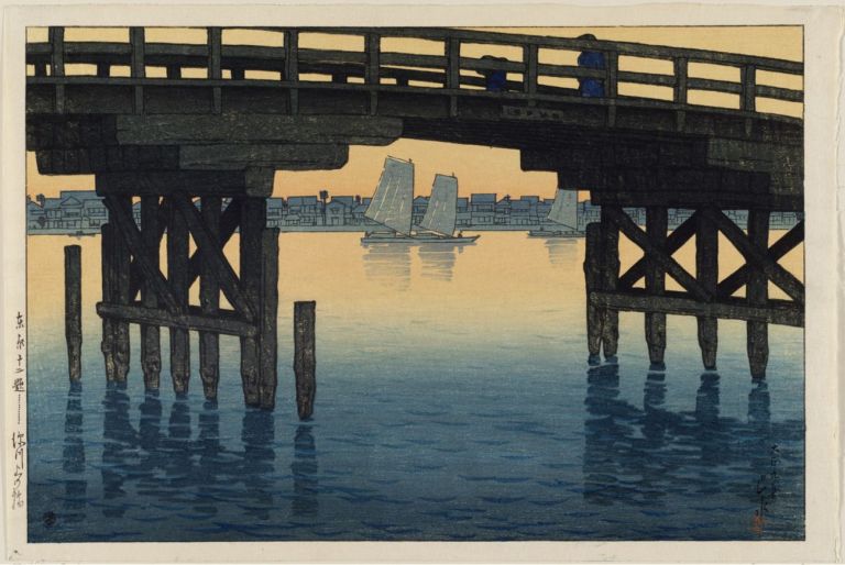 Kawase Hasui, Tôkyô Kaminohashi, dalla serie Tôkyô jûnidai, 1920. Museum of Fine Arts, Boston. Photo © Museum of Fine Arts, Boston