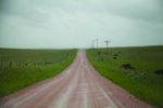 Kyle Thompson, Open Road, Lost Springs WY (2019), stampa Fine Art su dibond, 60 x 90 cm