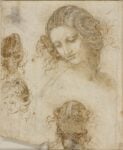 Leonardo da Vinci, Studi per la testa di Leda © Royal Collection Trust © Her Majesty Queen Elizabeth II 2019