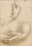 Leonardo da Vinci, Studio di mani © Royal Collection Trust © Her Majesty Queen Elizabeth II 2019