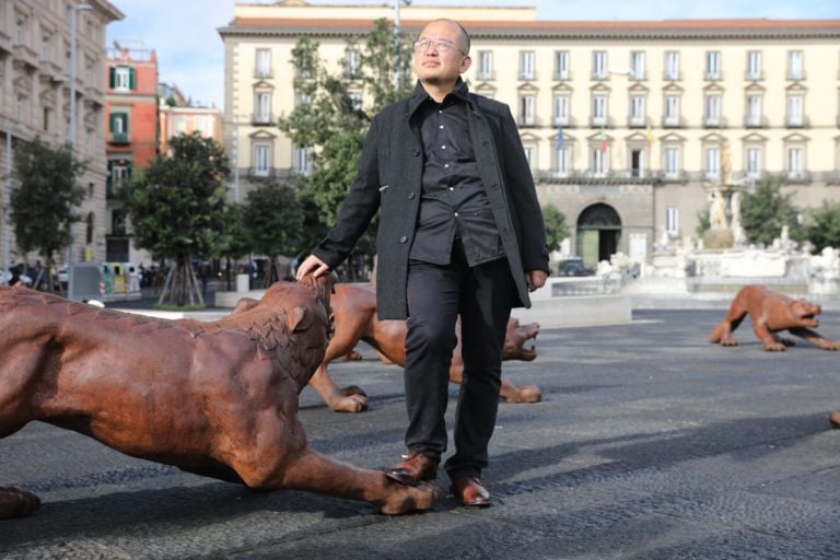 Liu Ruowang, Wolves Coming, Piazza Municipio, Napoli