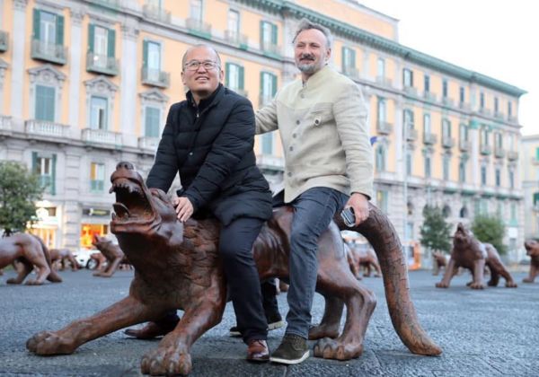 Liu Ruowang e Milot a Napoli, foto Michele Stanzione