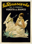 Marcello Dudovich, La Rinascente. Dal 15 Febbraio Vendita del Bianco, 1922 26 ca. Edizioni Star, Milano. Museo Nazionale Collezione Salce, Treviso