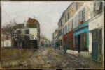 Maurice Utrillo, Place de l'église à Montmagny, 1907 ca., olio su cartone, 54 x 81 cm. Collezione Jonas Netter