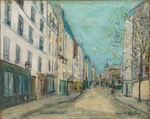 Maurice Utrillo, Rue Marcadet à Paris, 1911, olio su tela, 54 x 81 cm. Collezione Jonas Netter