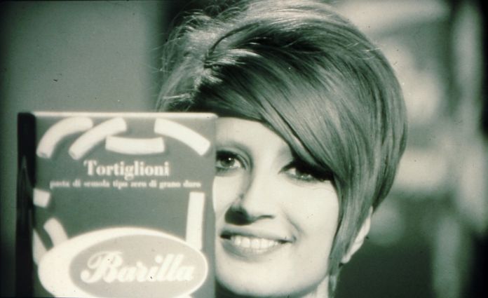 Mina testimonial Caroselli Barilla (1965 1970). Archivio Storico Barilla Parma