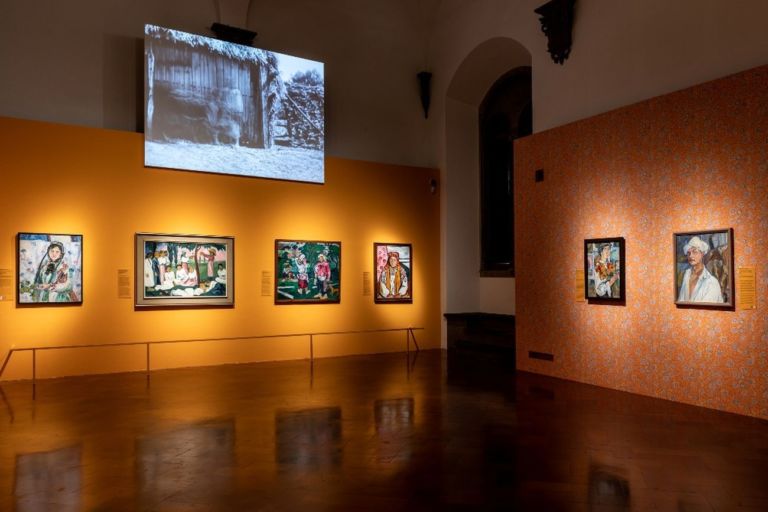 Natalia Goncharova. Una donna e le avanguardie, tra Gauguin, Matisse e Picasso. Installation view at Palazzo Strozzi, Firenze 2019. Photo Alessandro Moggi