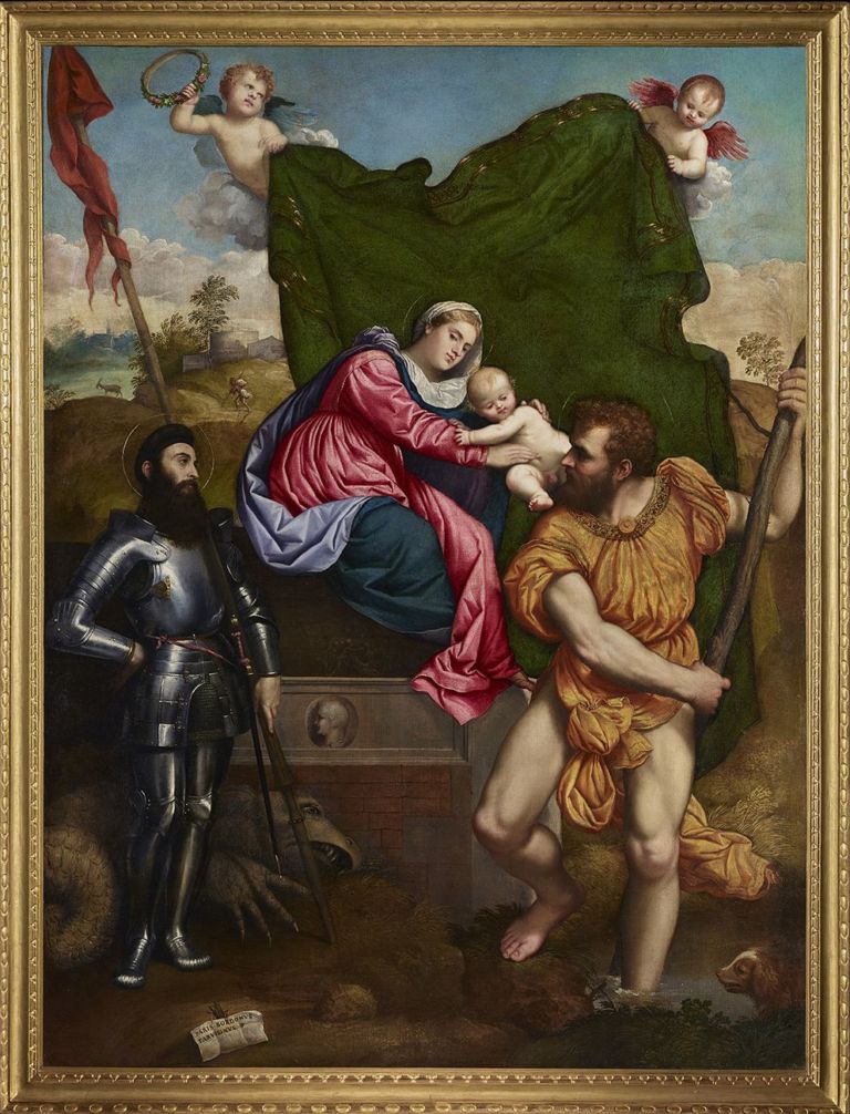 Paris Bordon, Pala Manfron, 1524-27. Lovere, Galleria dell'Accademia Tadini