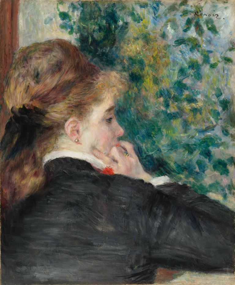 Pierre Auguste Renoir, Pensierosa (La Songeuse), 1875. Collection of Mr. and Mrs. Paul Mellon