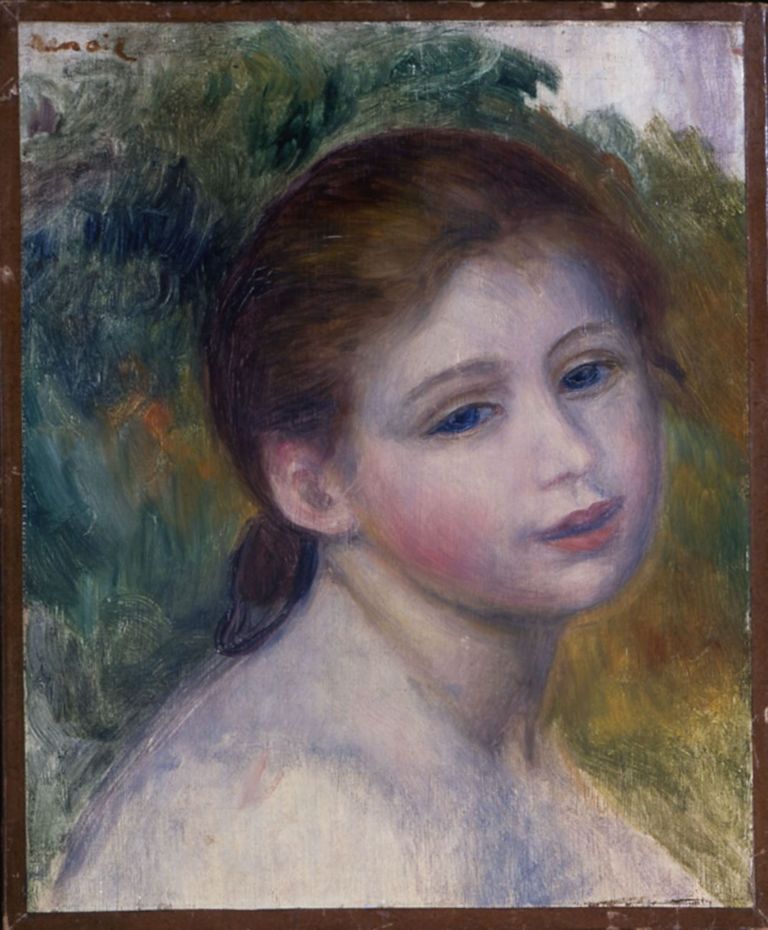 Pierre Auguste Renoir, Tête de femme, 1887 ca. Isabelle and Scott Black Collection