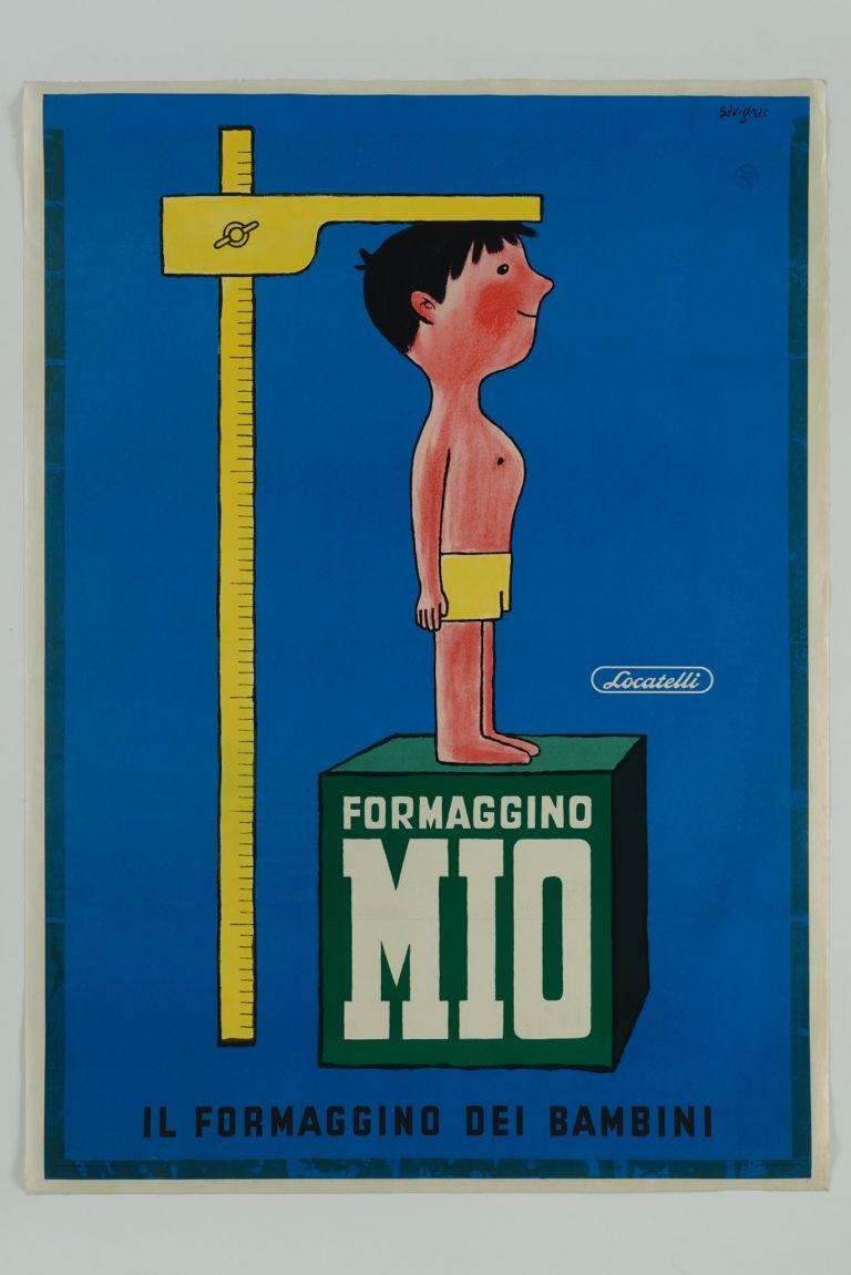 Raymond Savignac, Formaggino Mio, 1957 1958, 139,5 x 98,5 cm. Treviso, Museo nazionale Collezione Salce Polo museale del Veneto (su concessione del Ministero per i Beni e le attività culturali)