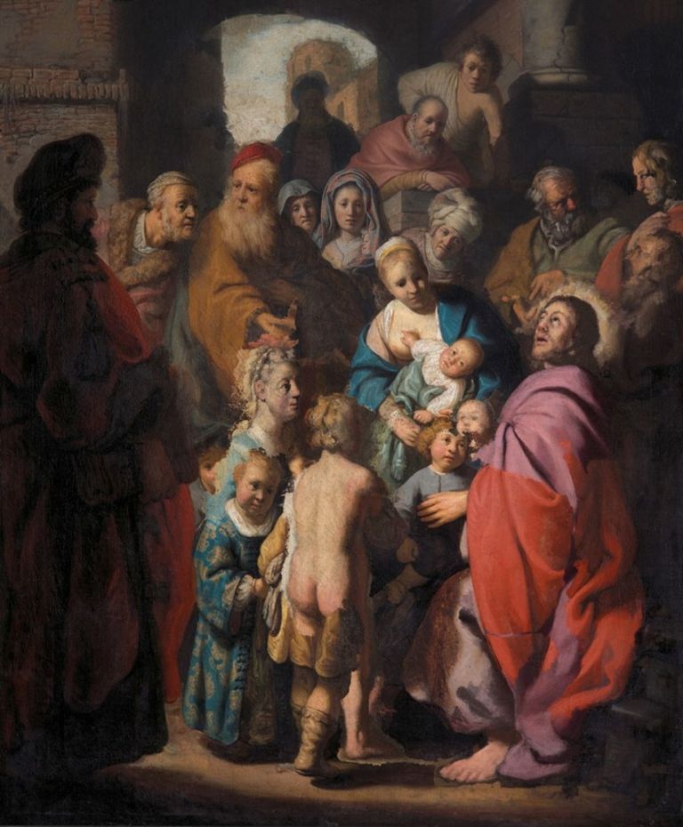 Rembrandt, Lasciate che i piccoli vengano a me, 1627 28. Courtesy Jan Six Fine Art, Amsterdam