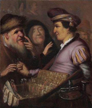 Rembrandt, Venditore di occhiali, 1624. Leida, Lakenhal Museum
