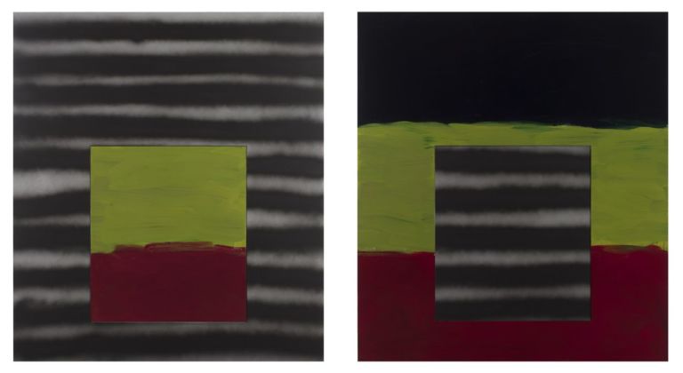 Sean Scully, Window Diptych Green, 2018. Photo Robert Bean. Courtesy l’artista © Sean Scully