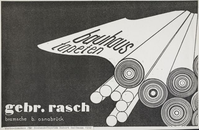 Stiftung Bauhaus Dessau Advertisement for Bauhaus wallpaper by Hubert Hoffmann