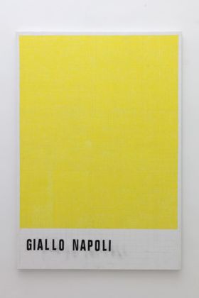 Sven Sachsalber, Giallo Napoli. Installation view at Galleria Fonti, Napoli 2019. Photo Amedeo Benestante