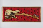 Simonon’s Fender Precision Bass was damaged on stage at The Palladium in New York City on 21st September 1979, as Simonon smashed it on the floor in an act of spontaneous and complete frustration. © The Clash