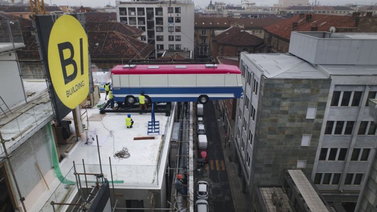 The Italian Job, Richard Wilson, Domus Lascaris, ph. Piero Ottaviano