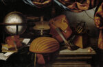 Evaristo Baschenis, Natura morta con strumenti musicali, terracqueo e sfera armillare, XVII secolo, olio su tela, 78 × 118 cm GG 9148 Kunsthistorisches Museum Vienna, Pinacoteca Courtesy KHM-Museumsverband
