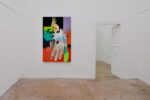 Exhibition View ON “Everytime you switch me off, we die, a little”, curata da Like a Little Disaster, FOOTHOLD, Polignano a Mare, Bari. 28012018.jpeg acrilico, grafite, neon e plastica su tela, 100x160 cm + tela aggiunta di 30x40cm 2018 Courtesy AmC Collezione Coppola, Vicenza