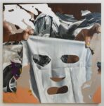 Andrea Martinucci, 5092019.jpeg, acrilico, terra, grafite e acciaio su tela, 200x200x4cm. Courtesy l'artista