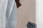 Andrea Martinucci, 5092019.jpeg, acrilico, terra, grafite e acciaio su tela, 200x200x4cm. Courtesy l'artista, dettaglio