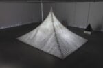 Agnes Denes, Model for Probability Pyramid—Study for Crystal Pyramid, 2019. Photo Stan Narten. Commissioned by The Shed. Courtesy the artist & Leslie Tonkonow Artworks + Projects