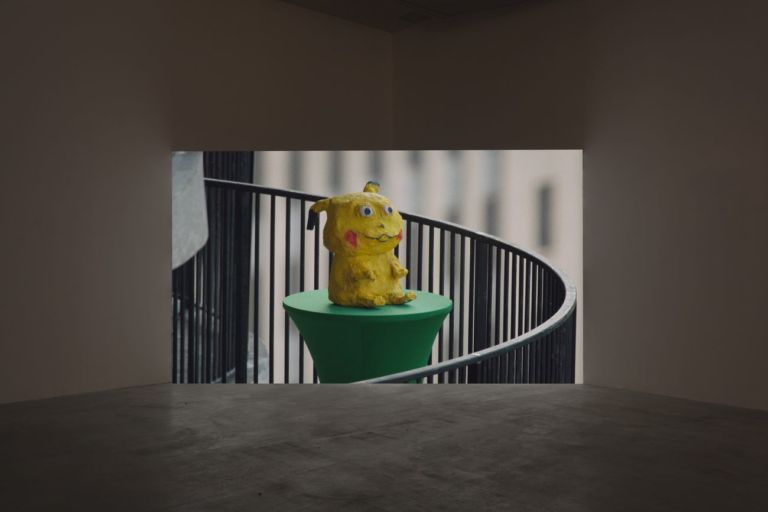 Andrew Norman Wilson, Z = |Z/Z•Z-1 mod 2|-1: Slideshow, 2019. Installation view of “Lavender Town Syndrome” at Ordet, Milano 2019. Courtesy the artist & Ordet. Photo Nicola Gnesi