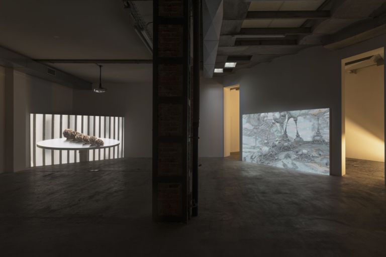 Andrew Norman Wilson. Lavender Town Syndrome. Exhibition view at Ordet, Milano 2019. Courtesy the artist & Ordet. Photo Nicola Gnesi