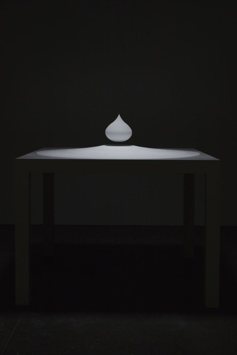 Agnes Denes, Model for Teardrop—Monument to Being Earthbound, 2019. Photo Kelly Barrie. Commissioned by The Shed. Courtesy the artist & Leslie Tonkonow Artworks + Projects