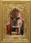 Antonio Vivarini, San Pietro Martire esorcizza il demonio mascherato da un immagine sacra, 1450 ca.