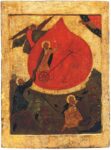 Ascensione del profeta Elia sul carro di fuoco, Novgorod, XVI sec. Collezione Intesa Sanpaolo