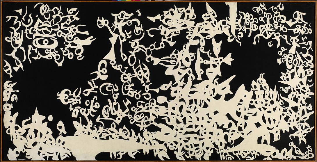 Carla Accardi, Grande integrazione, 1957, tempera alla caseina su tela