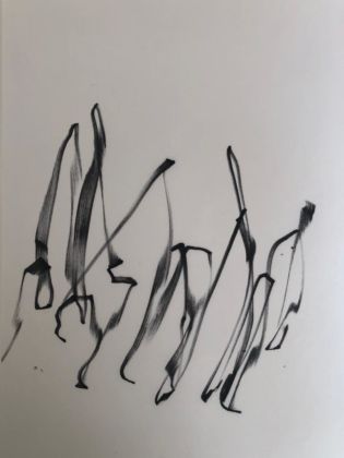 Carola Provenzano, scarabocchio I, 2019, inchiostro su carta, 14,8 x 21 cm