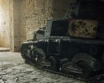 Castello di Gjirokastër, Albania. Museo Nazionale delle Armi. Carro armato della Seconda Guerra Mondiale