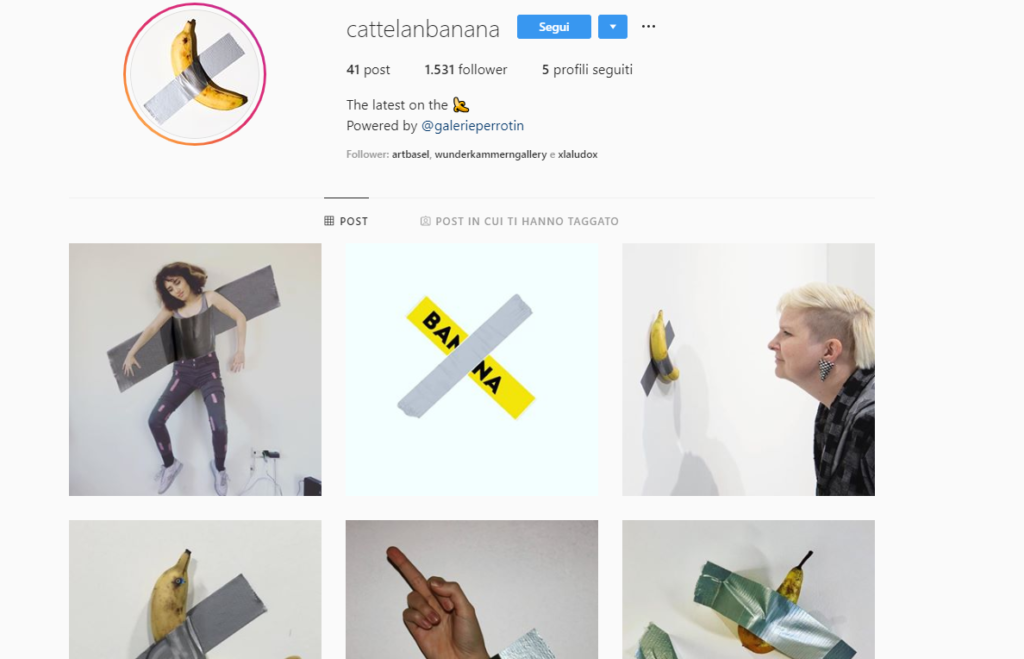Tutte le parodie della banana di Cattelan su Instagram: @cattelanbanana è l’ultimo tormentone web
