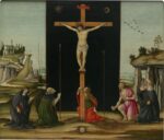 Collaboratore di Botticelli (Maestro dei monumenti gotici), Cristo in croce adorato dai santi, inizio degli anni 90 del XV sec.