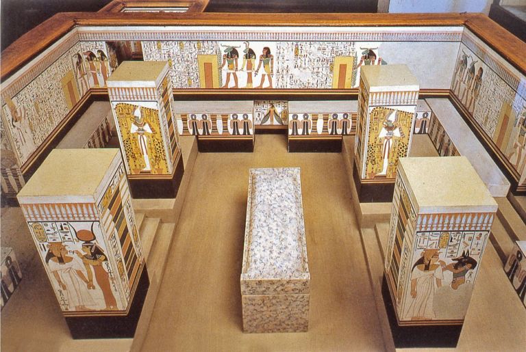 Ernesto Schiaparelli, Modello della tomba della regina Nefertari, 1906 33, riproduzione in scala 1 a 10 dell’originale, Torino, Museo Egizio